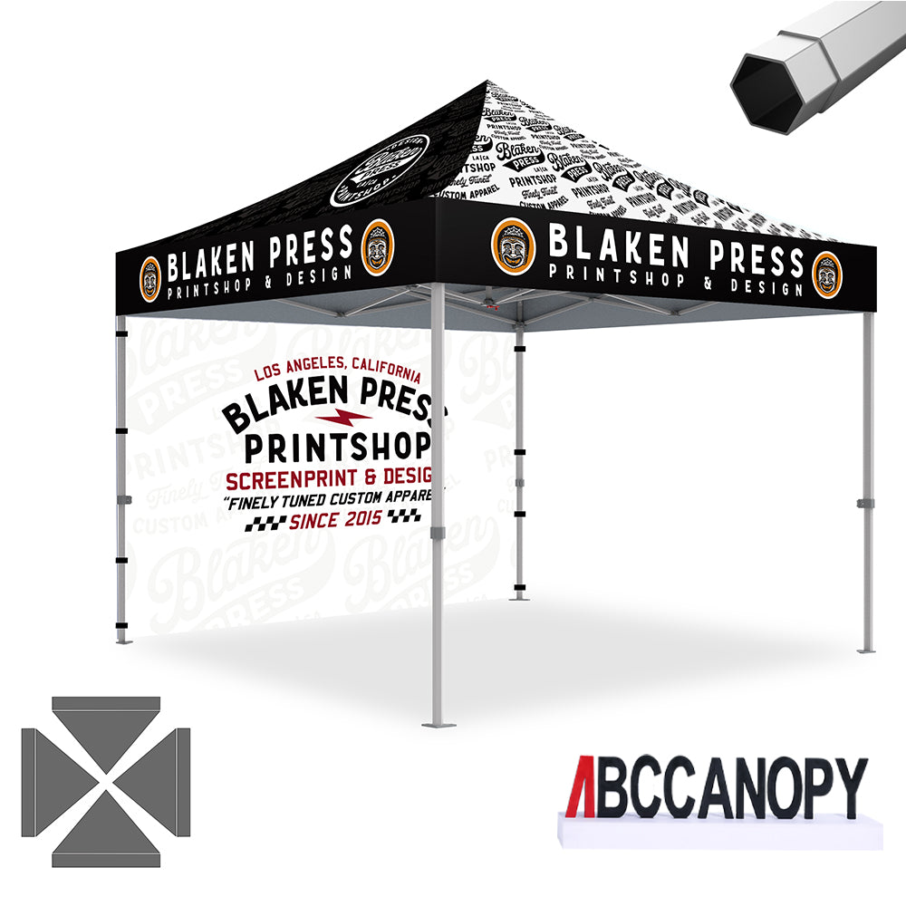 ABCCANOPY Custom Canopy Tent Heavy Duty Pop Up Shelter (S1 Nova Base™-Frame) - 8x8, 10x10, 10x15, 10x20