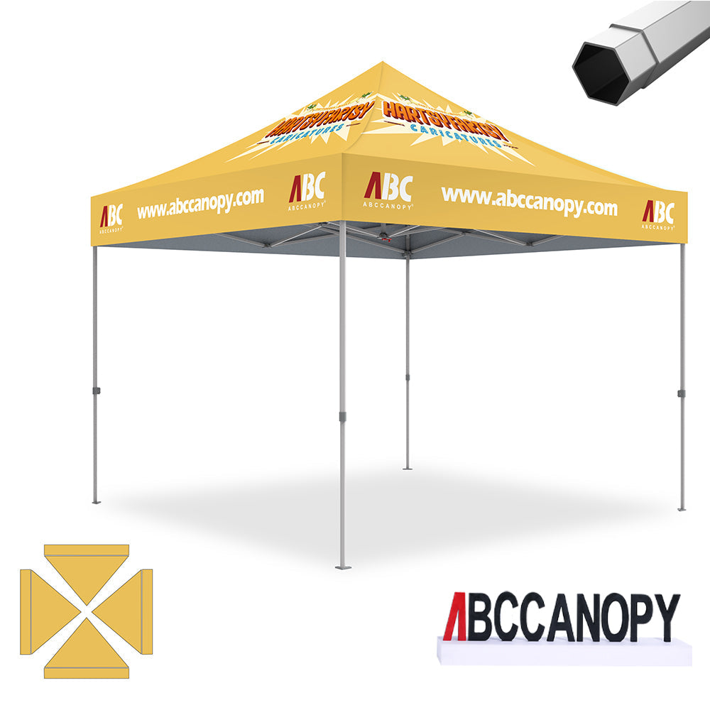 ABCCANOPY Custom Canopy Tent Heavy Duty Pop Up Shelter (S1 Nova Base™-Frame) - 8x8, 10x10, 10x15, 10x20