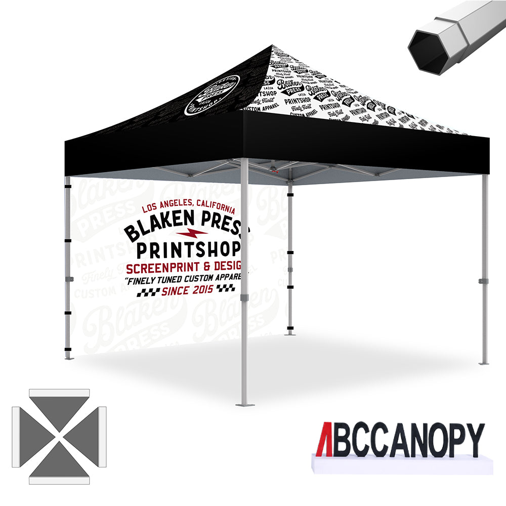 ABCCANOPY Custom Canopy Tent Heavy Duty Pop Up Shelter (S1 Nova Base™-Frame) - 8x8, 10x10, 10x15, 10x20