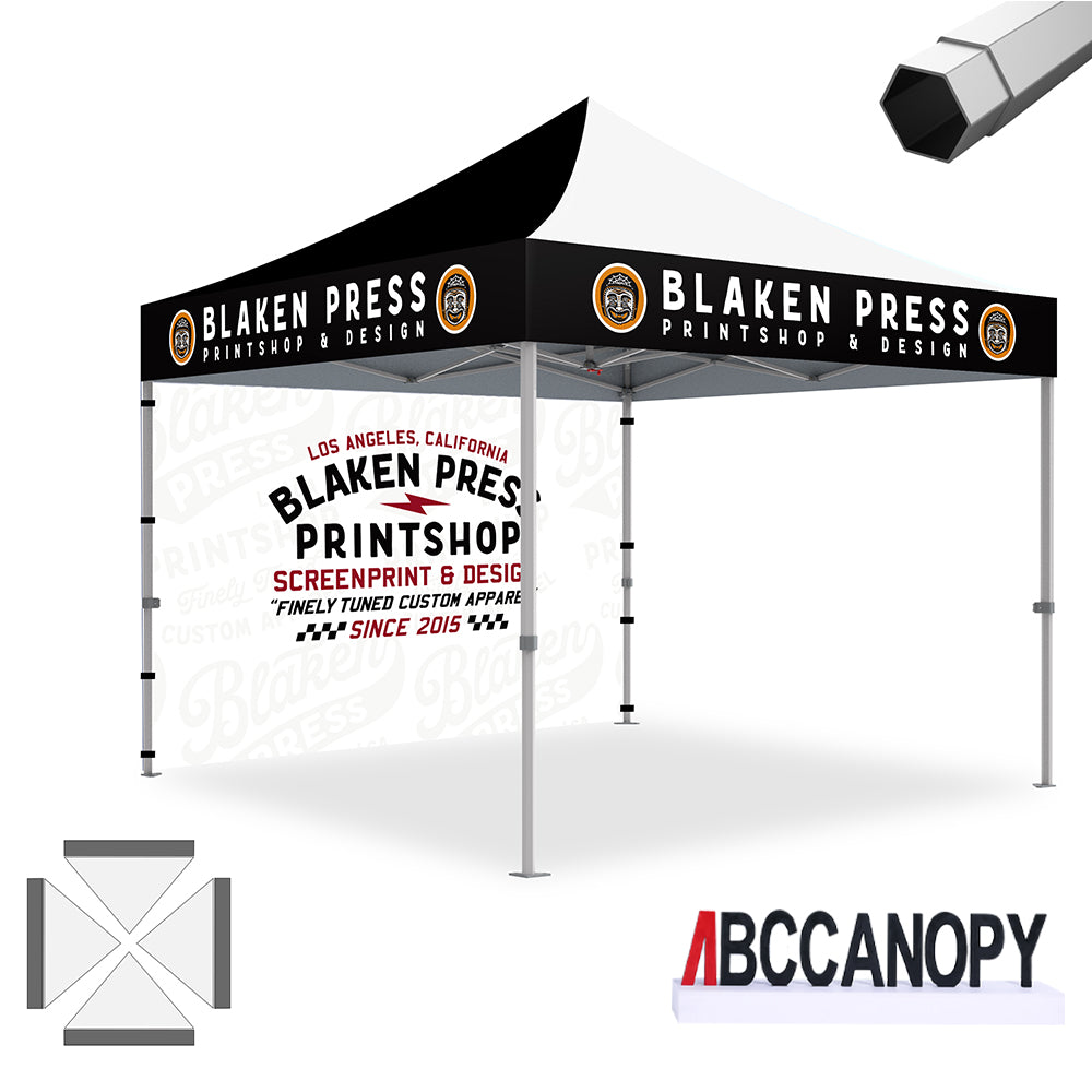 ABCCANOPY Custom Canopy Tent Heavy Duty Pop Up Shelter (S1 Nova Base™-Frame) - 8x8, 10x10, 10x15, 10x20