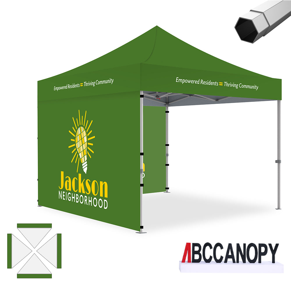 ABCCANOPY Custom Canopy Tent Heavy Duty Pop Up Shelter (S1 Nova Base™-Frame) - 8x8, 10x10, 10x15, 10x20