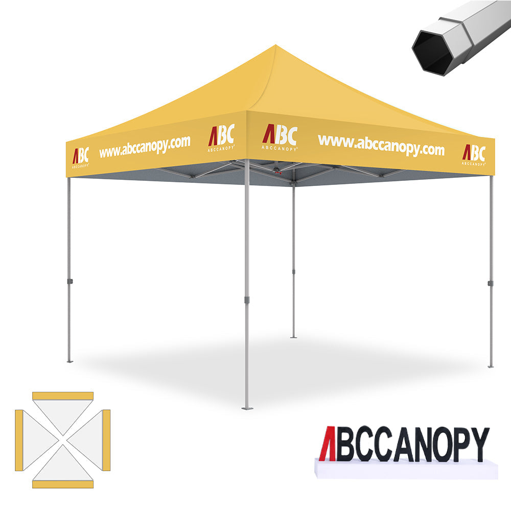 ABCCANOPY Custom Canopy Tent Heavy Duty Pop Up Shelter (S1 Nova Base™-Frame) - 8x8, 10x10, 10x15, 10x20