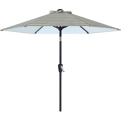6 x 8 patio umbrella PURPLE LEAF 9' 6' Rectangular Outdoor Table Umbrella Aluminum Frame Market Umbrella Sun Umbrella with Sturdy Ribs Tilt for Garden Deck Lawn Pool Navy Blue perfect for sun 8'x10' Umbrellas | Patio Umbrellas