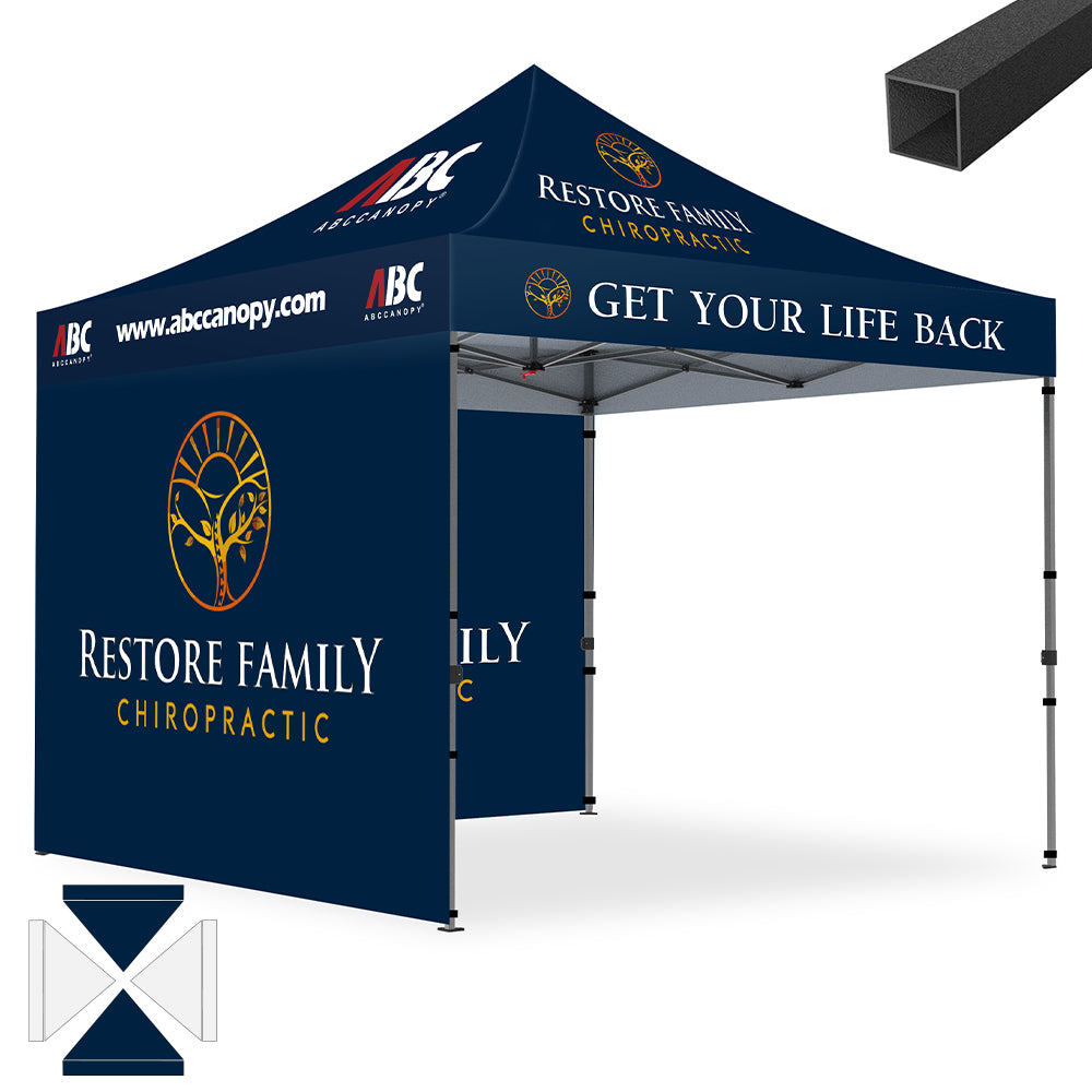 ABCCANOPY Custom Canopy Tent Brand Union (S1 Nova Base™) - 10x10, 10x15, 10x20