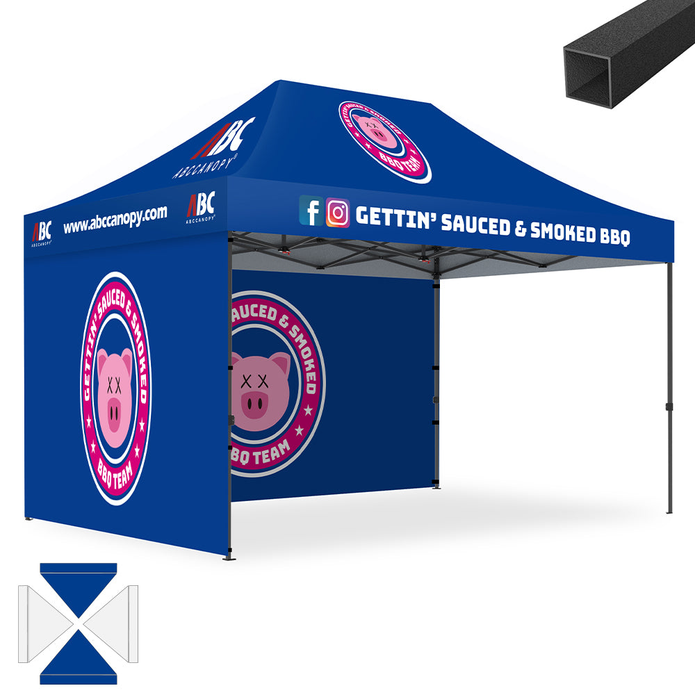 ABCCANOPY Custom Canopy Tent Brand Union (S1 Nova Base™) - 10x10, 10x15, 10x20