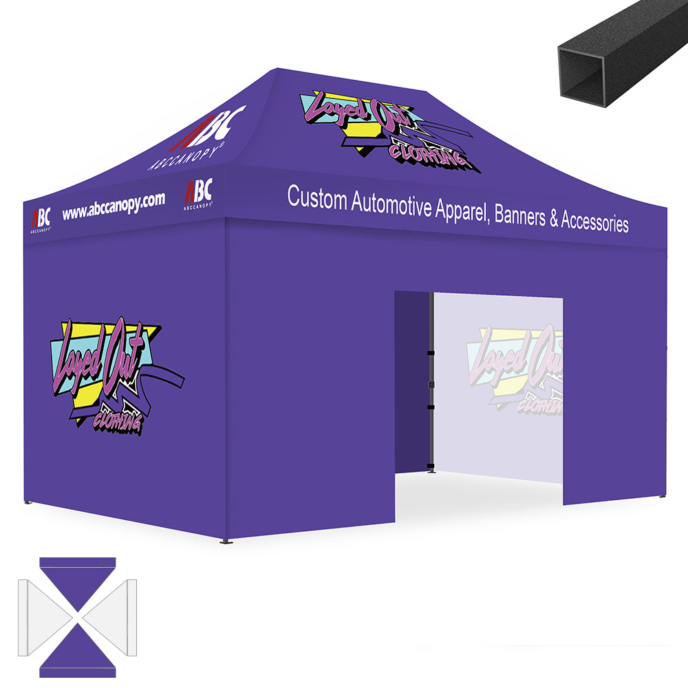 ABCCANOPY Custom Canopy Tent Brand Union (S1 Nova Base™) - 10x10, 10x15, 10x20