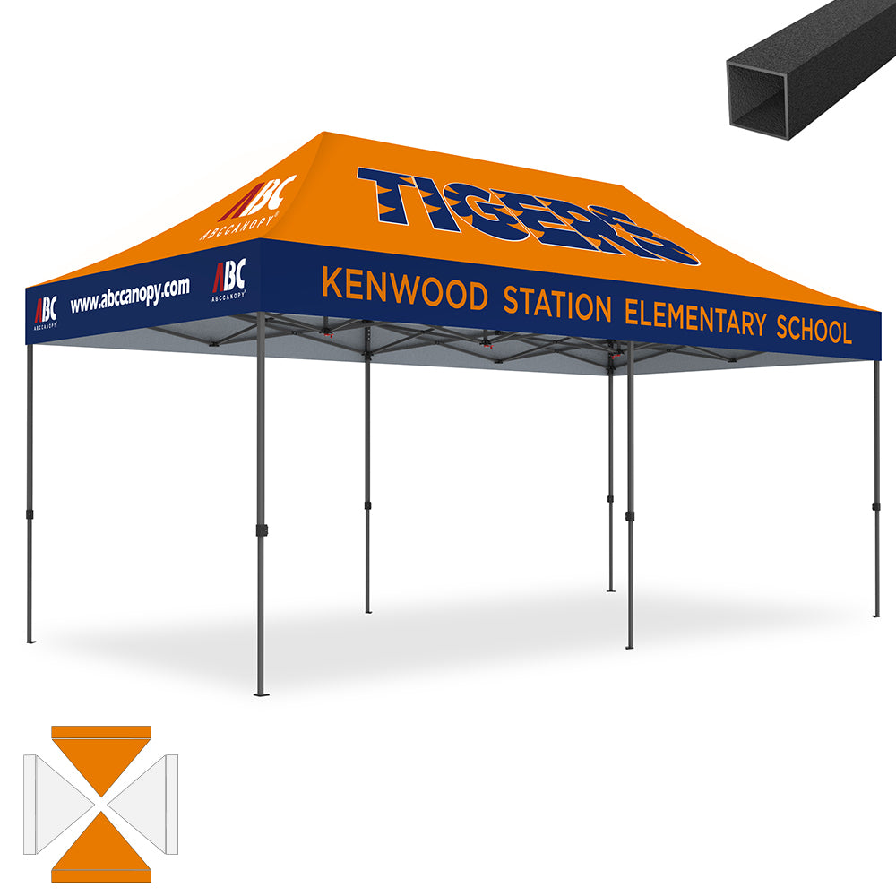 ABCCANOPY Custom Canopy Tent Brand Union (S1 Nova Base™) - 10x10, 10x15, 10x20