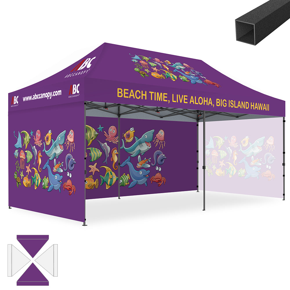 ABCCANOPY Custom Canopy Tent Brand Union (S1 Nova Base™) - 10x10, 10x15, 10x20