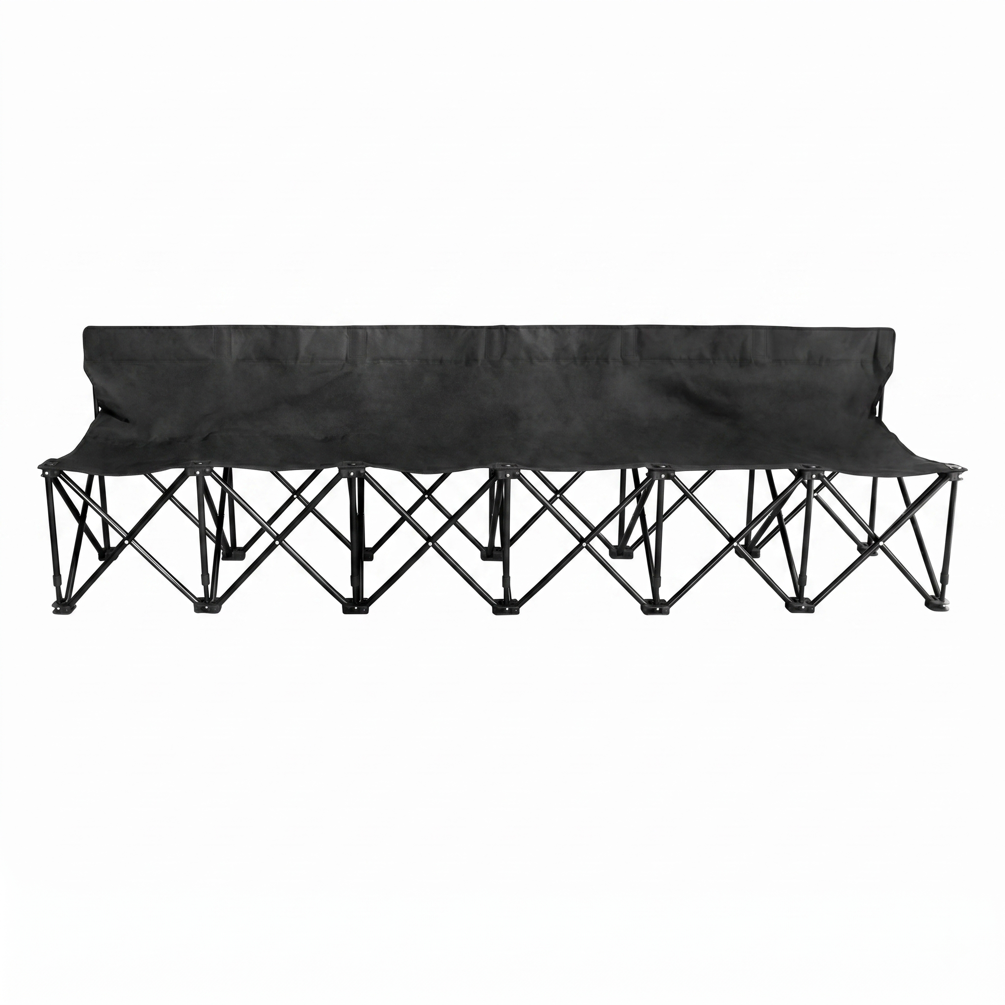 Folding 6-Seat Outdoor Bench Portable 6-Person Chair