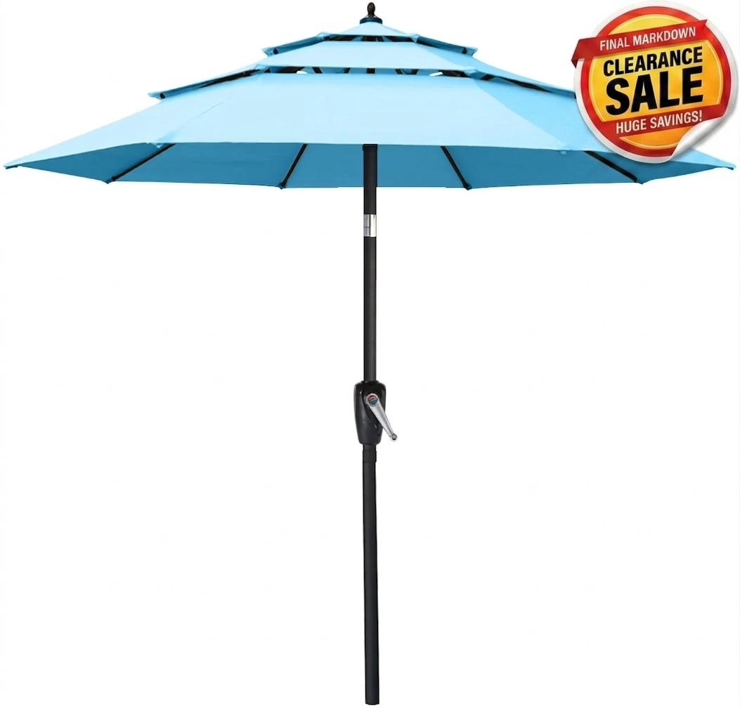 ABCCANOPY Outdoor Table Umbrella 8 Ribs Patio Umbrella 9FT, 11FT