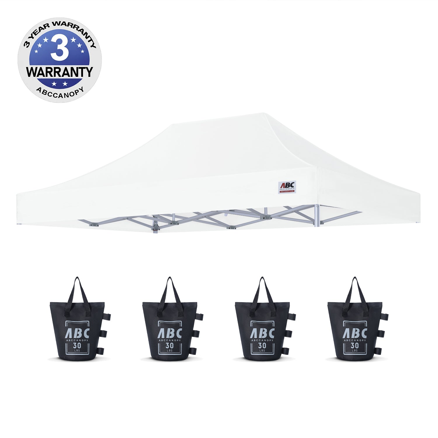 ABCCANOPY Vinyl Canopy Top 10x10, 10x15, 10x20