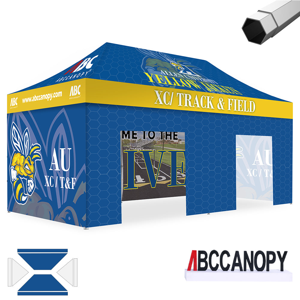 ABCCANOPY Custom Canopy Tent Brand Union (S1 Nova Base™) - 10x10, 10x15, 10x20