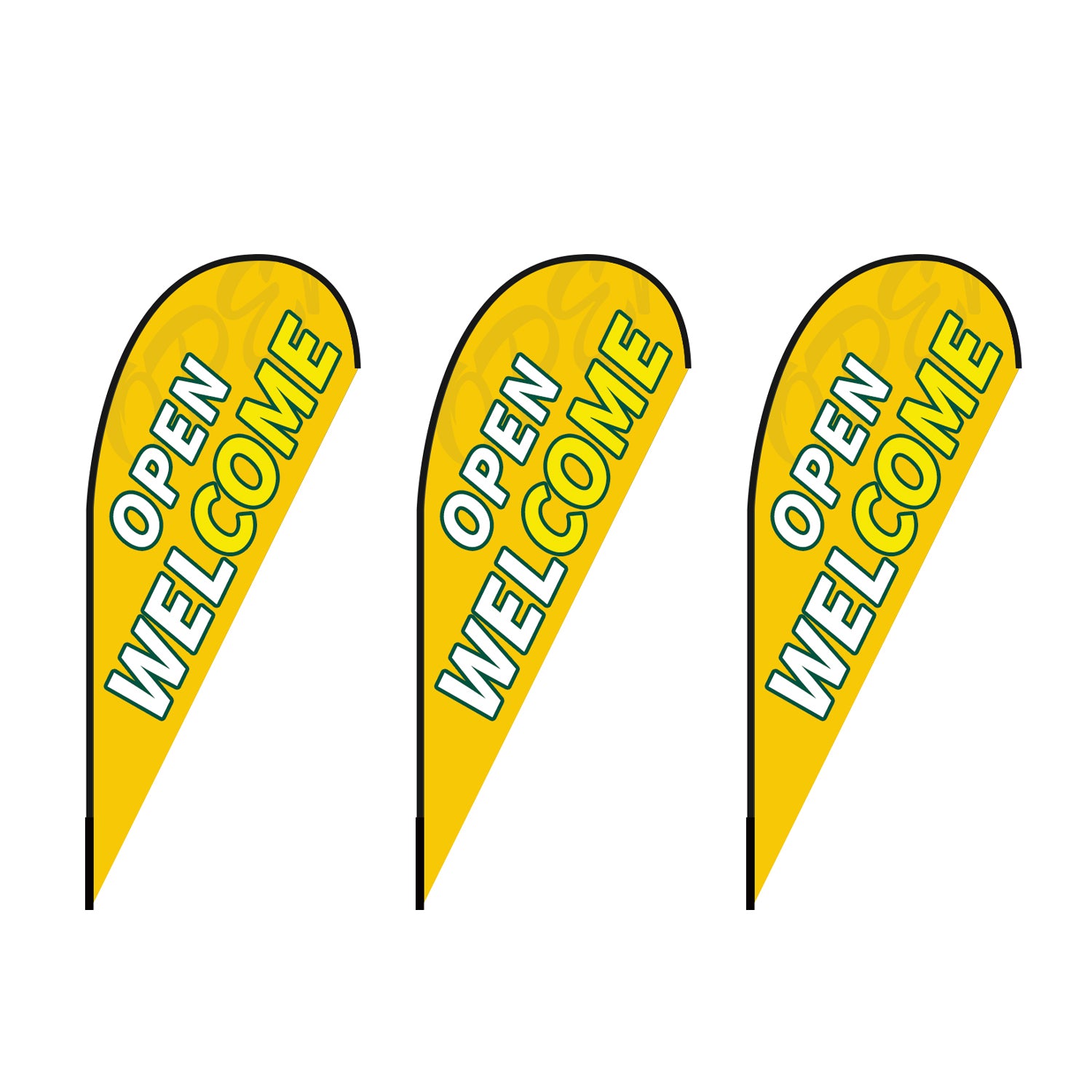 ABCCANOPY Custom Feather Blade Flag Advertising 8FT/10FT/12FT (Flag Only)
