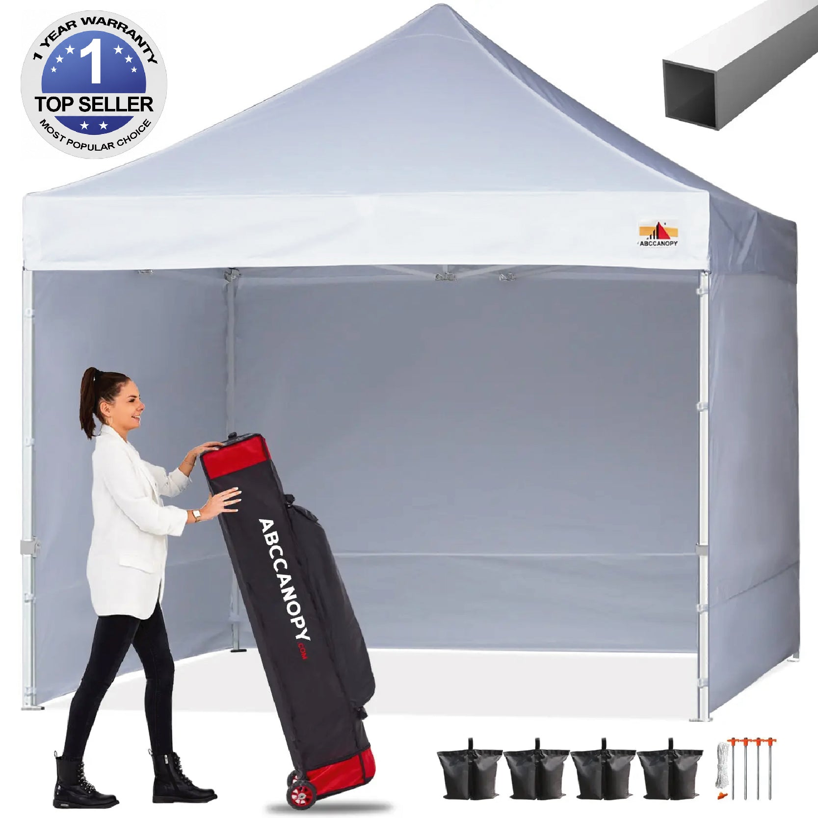 ABCCANOPY S1 Nova Base® - Lite Pop Up Canopy Tent with Sidewalls