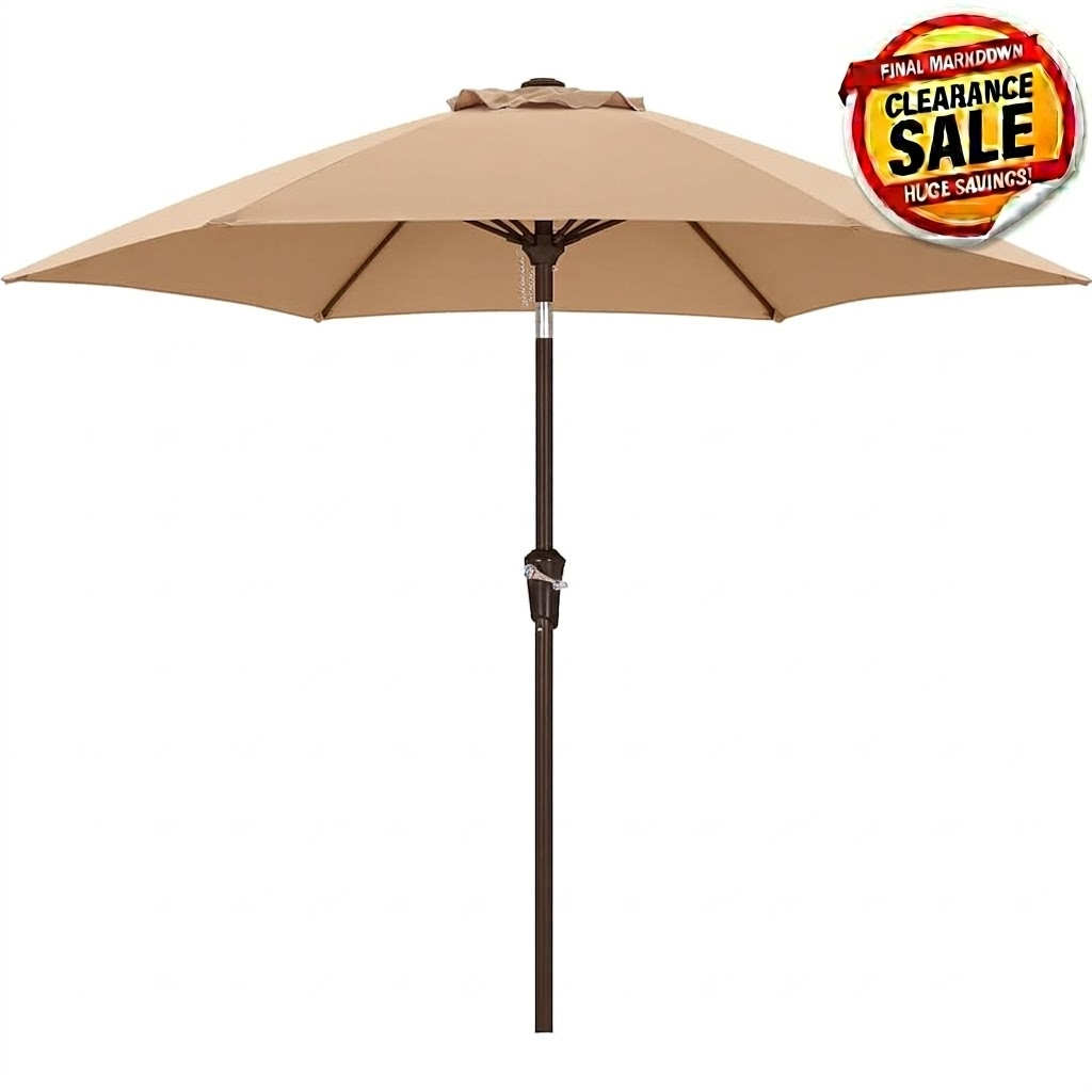 ABCCANOPY Outdoor Waterproof Table Umbrella 8 Ribs