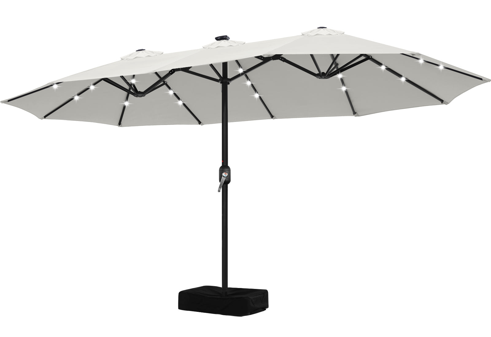 ABCCANOPY 15FT Double Sided Pool Umbrella with Base, Outdoor Porch Umbrella for Poolside, Lawn, Backyard (Green) ABCCANOPY 15FT Double Sided Pool Umbrella with Base, Outdoor Porch Umbrella for Poolside, Lawn, Backyard (Green)