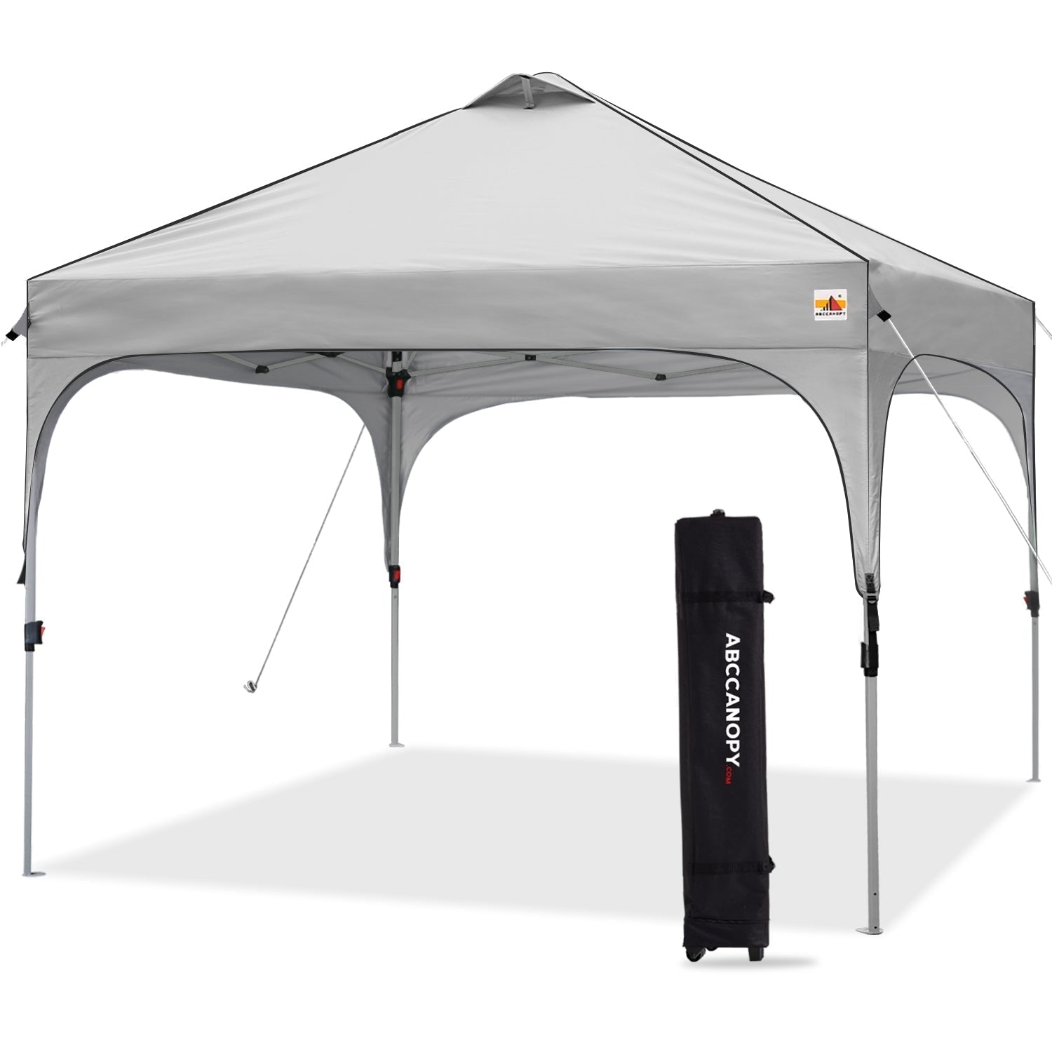 gazebo tent for camping ABCCANOPY Compact Pop-up Instant Portable Canopy 10x10 for Camping, Beach Forest Green / 8x8