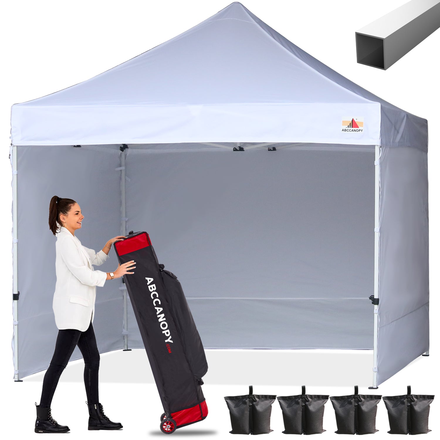 ABCCANOPY S1 Nova Base™-Lite Pop Up Canopy Tent with Sidewalls 8x8/8x12/8x16
