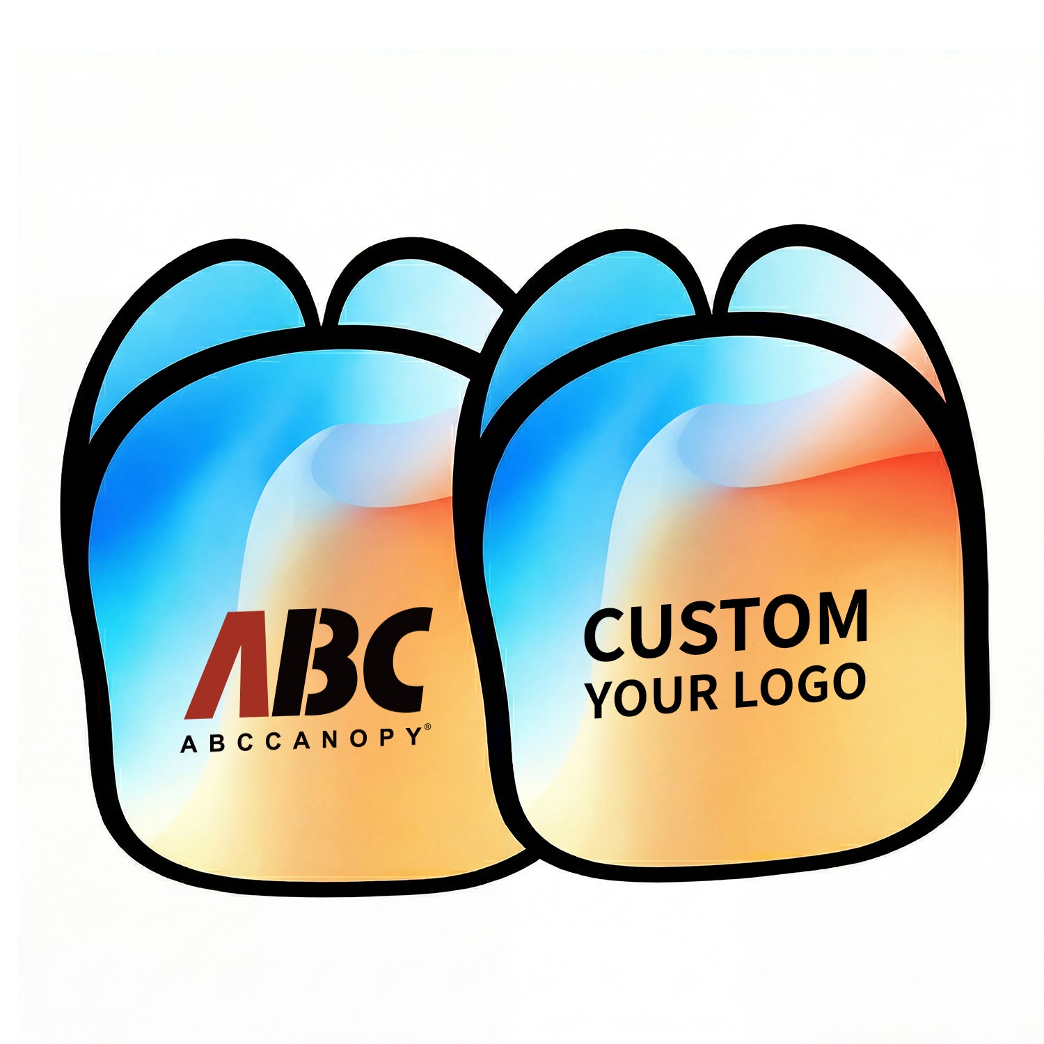 Three Side Changing Sign Custom 3 Sides Vertical Sign 2.1 × 3.1 FT – ABCCANOPY