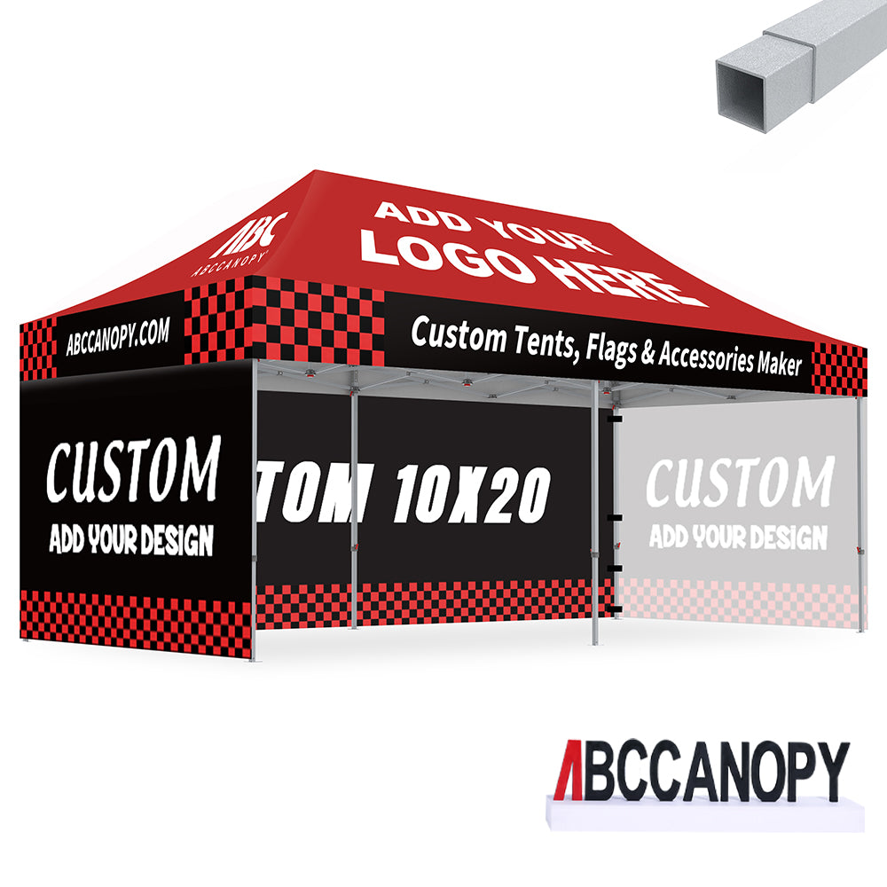 S2 Crux Start™-Core Custom Canopy Tent Square Tube 10x10, 10x15, 10x20