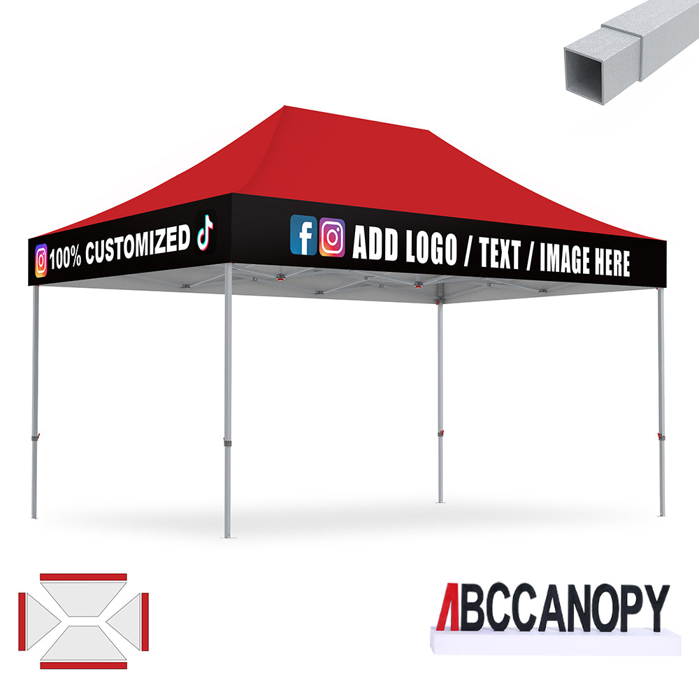 S2 Crux Start™-Core Custom Canopy Tent Square Tube 10x10, 10x15, 10x20