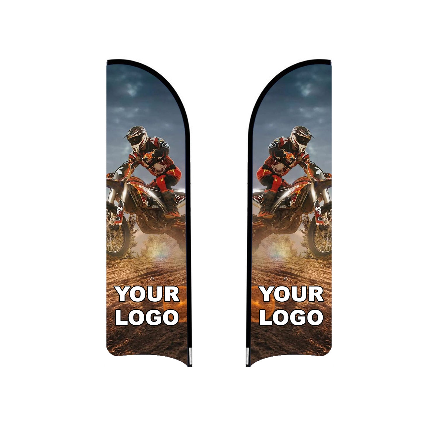 ABCCANOPY Custom Curved Blade Flag 8FT/10FT/12FT
