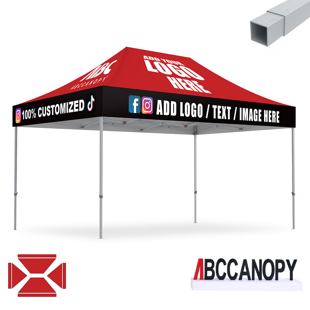 S2 Crux Start™-Core Custom Canopy Tent Square Tube 10x10, 10x15, 10x20