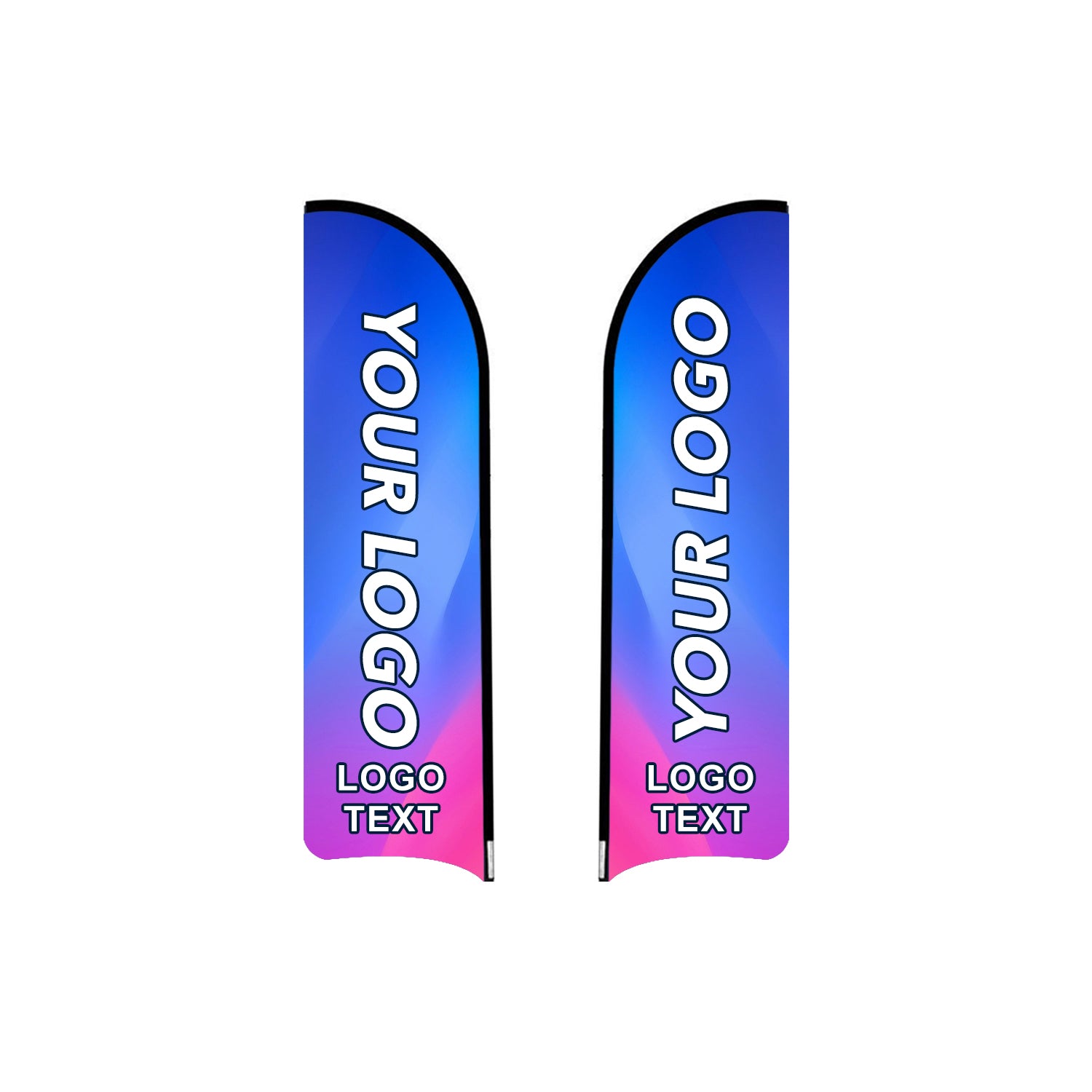 ABCCANOPY Custom Curved Blade Flag 8FT/10FT/12FT