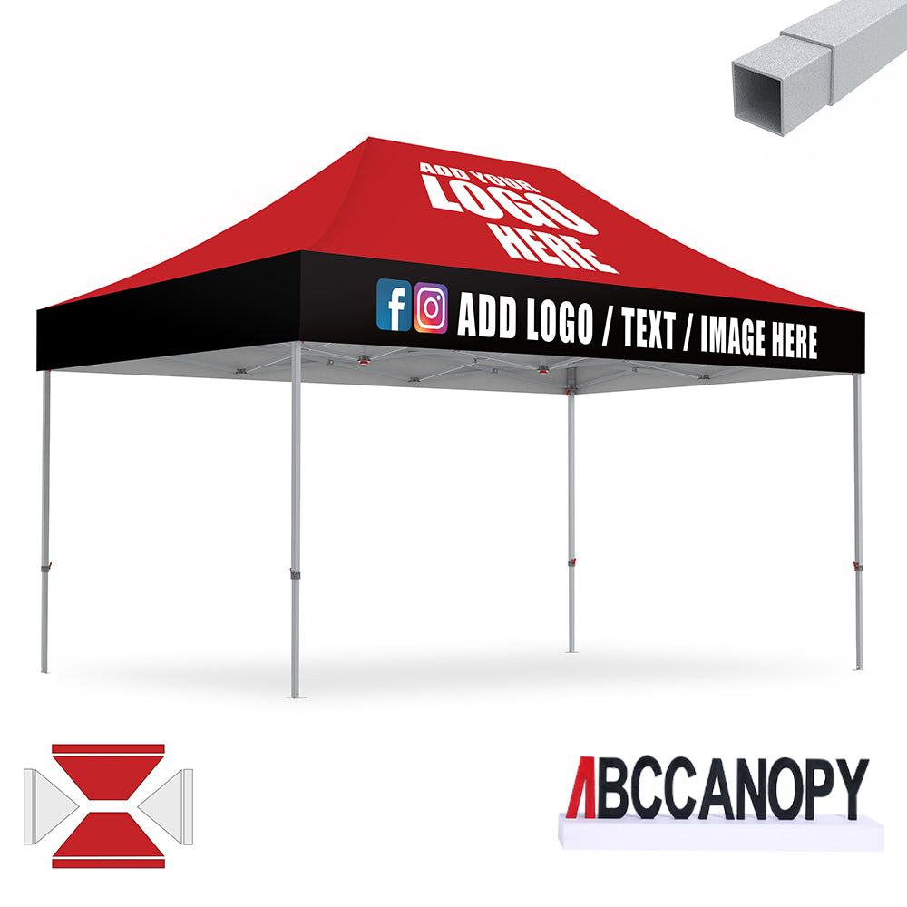 S2 Crux Start™-Core Custom Canopy Tent Square Tube 10x10, 10x15, 10x20