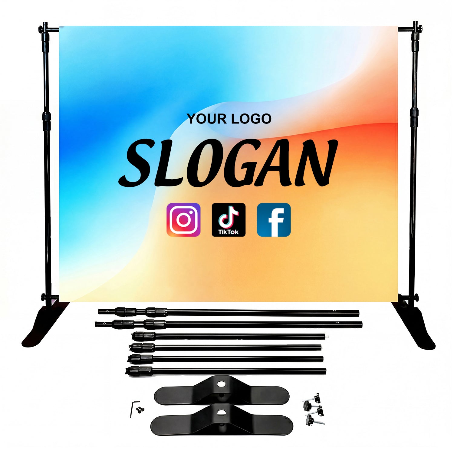 Custom Backdrop Display 8FT, 10FT