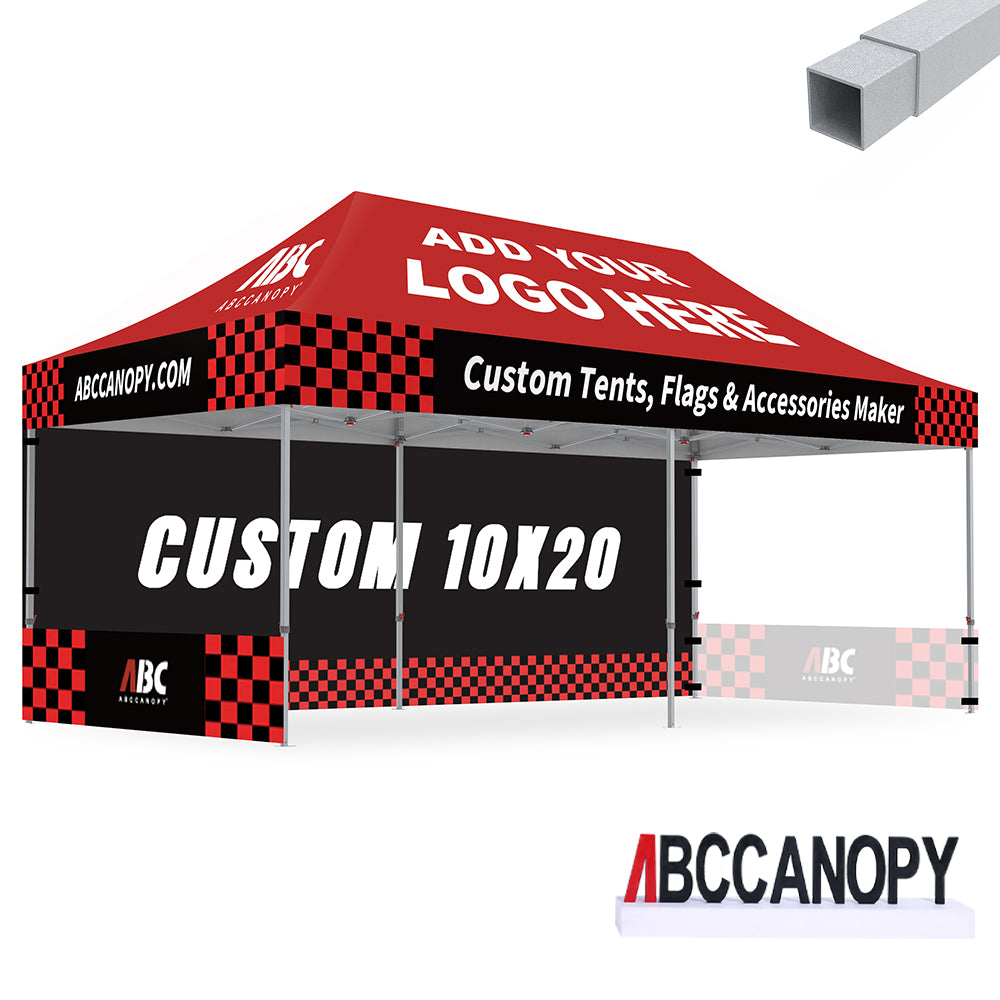 S2 Crux Start™-Core Custom Canopy Tent Square Tube 10x10, 10x15, 10x20