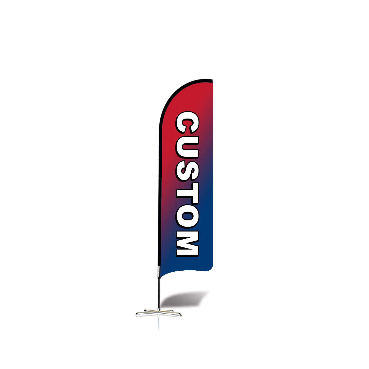 ABCCANOPY Custom Curved Blade Flag 8FT/10FT/12FT