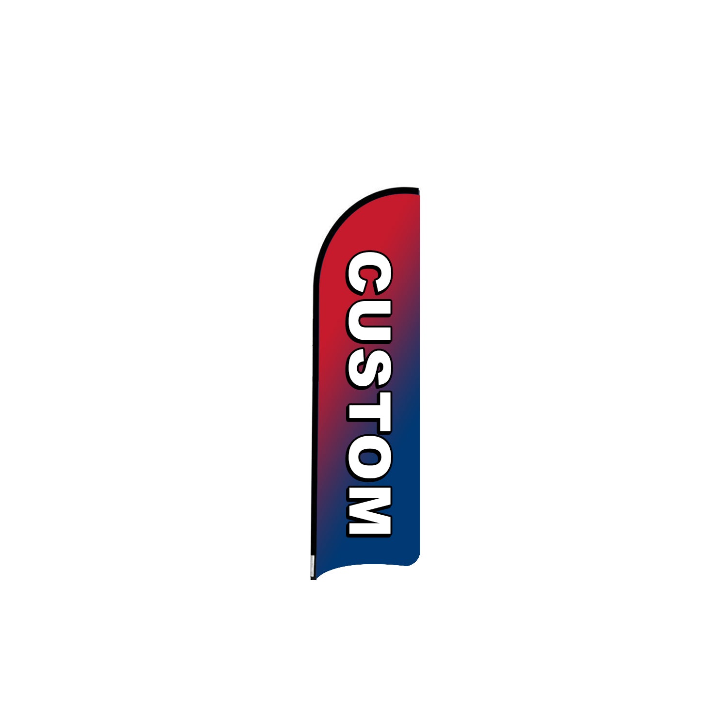 ABCCANOPY Custom Curved Blade Flag 8FT/10FT/12FT