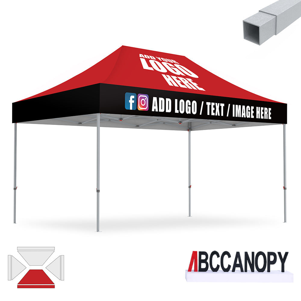 S2 Crux Start™-Core Custom Canopy Tent Square Tube 10x10, 10x15, 10x20