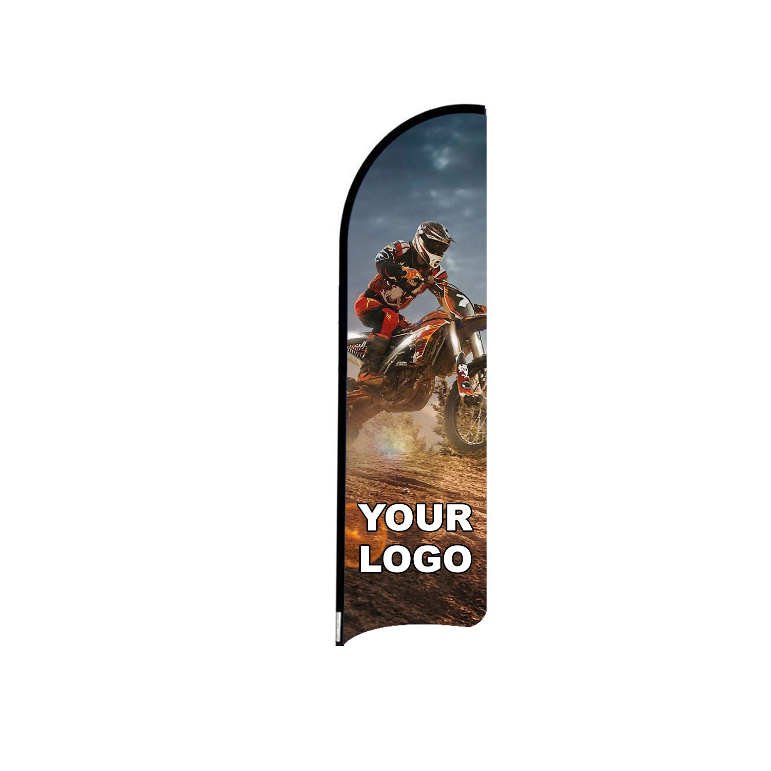 ABCCANOPY Custom Curved Blade Flag 8FT/10FT/12FT