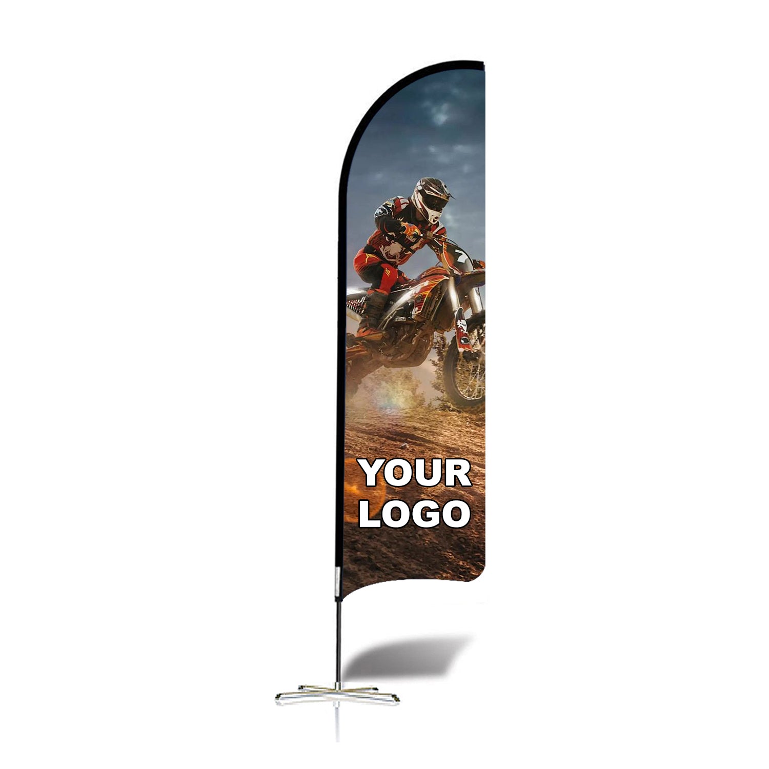 ABCCANOPY Custom Curved Blade Flag 8FT/10FT/12FT