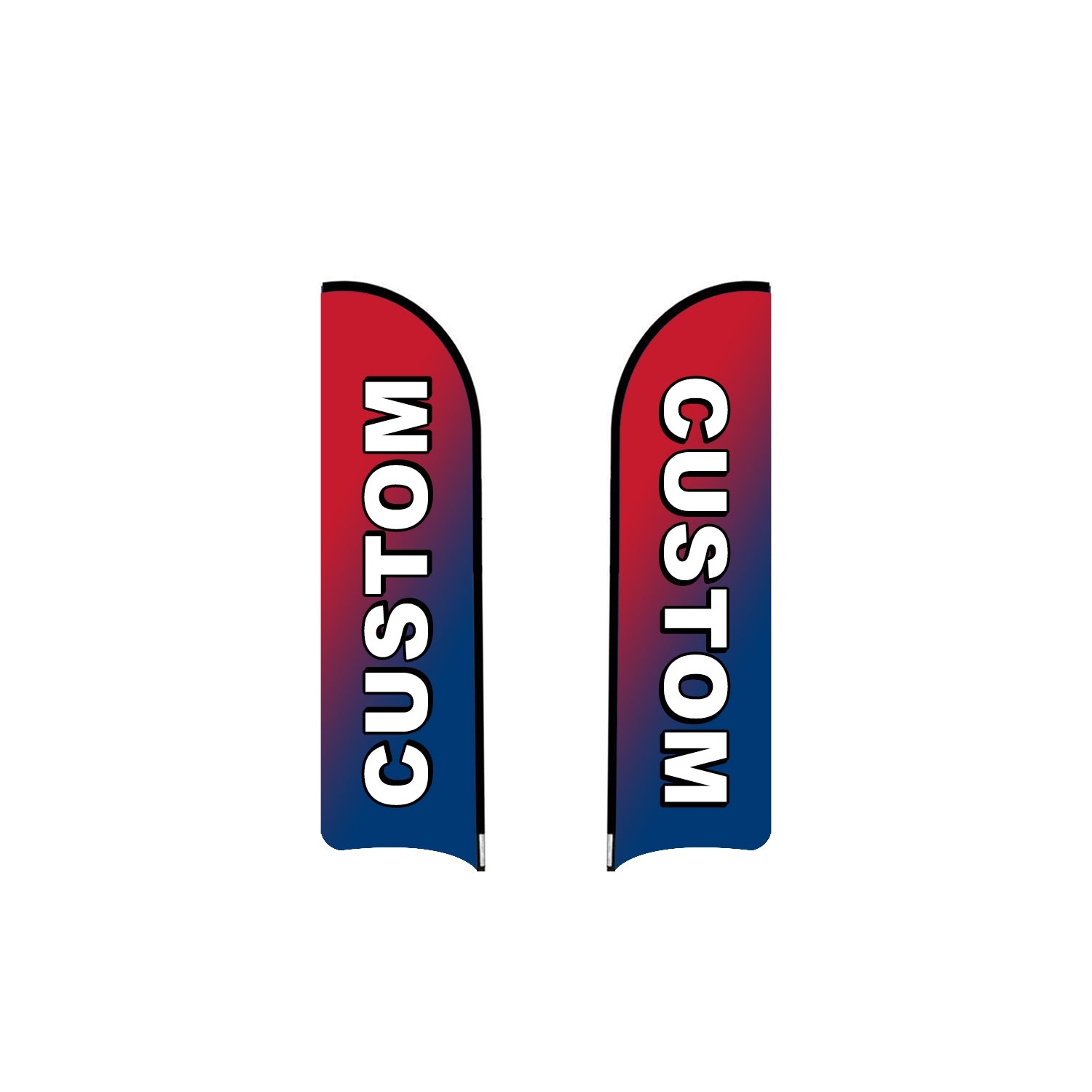 ABCCANOPY Custom Curved Blade Flag 8FT/10FT/12FT