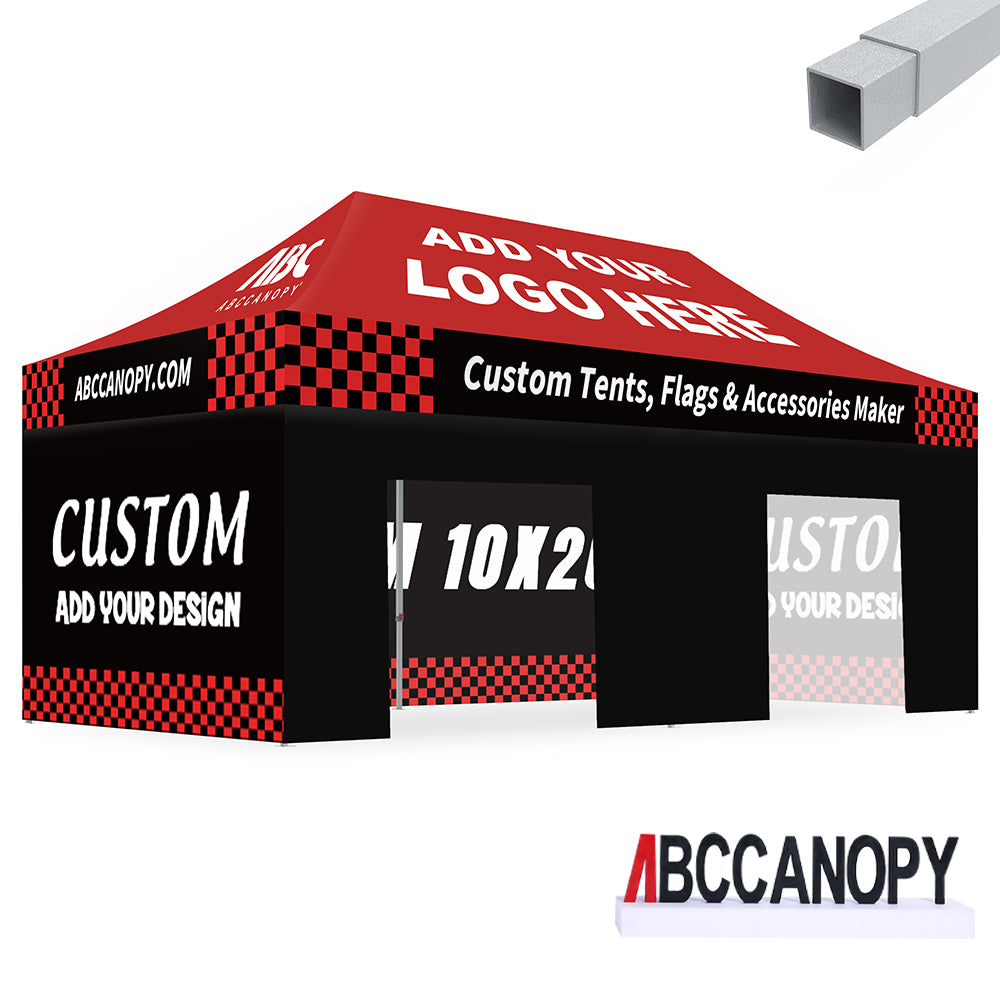 S2 Crux Start™-Core Custom Canopy Tent Square Tube 10x10, 10x15, 10x20