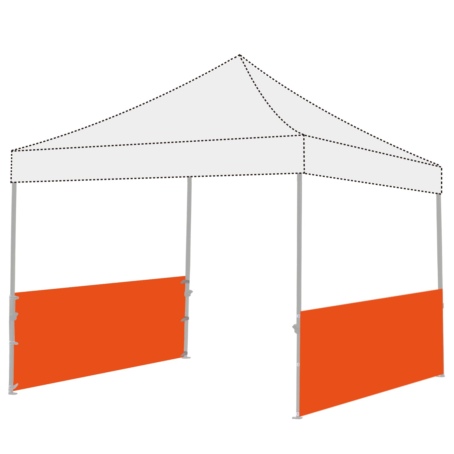 pop up tent with walls ABCCANOPY Two Half Walls For Pop Up Party Tent Canopy Beige