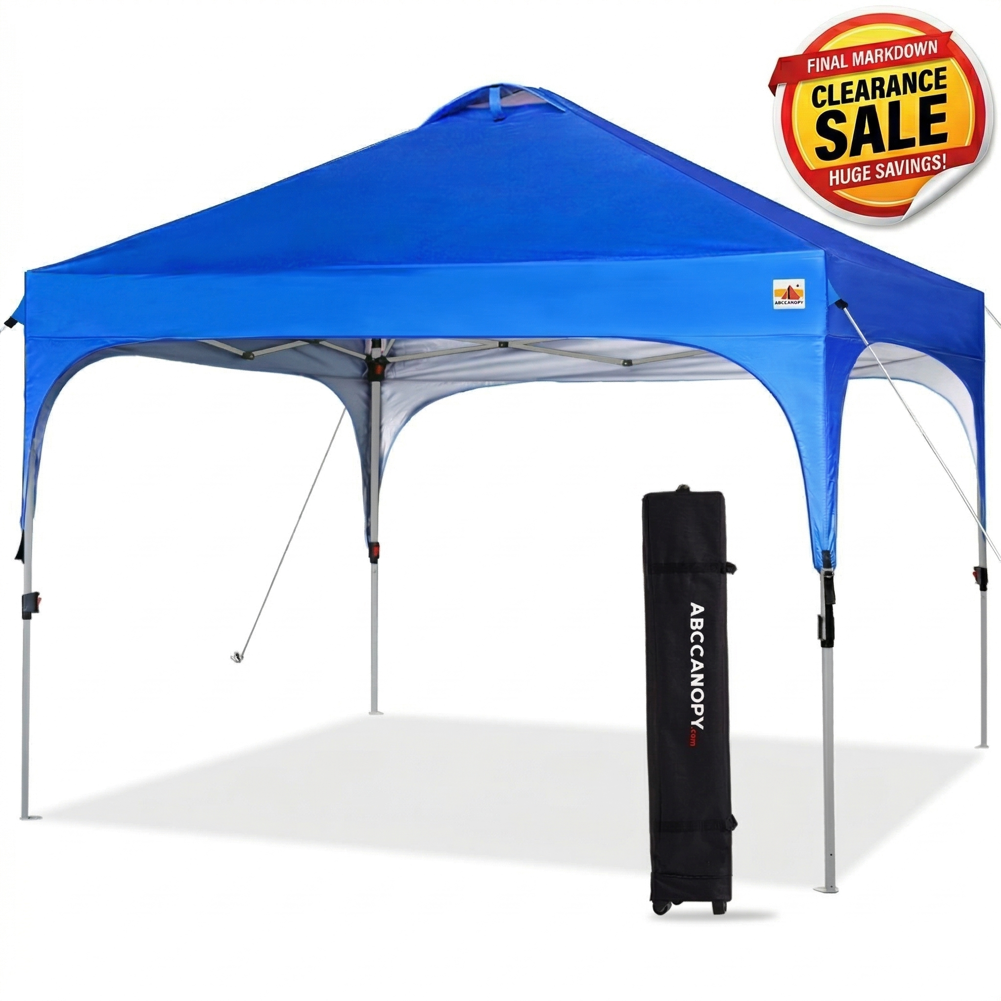 ABCCANOPY Instant Pop‑Up Canopy Tent for Camping & Beach - 8x8