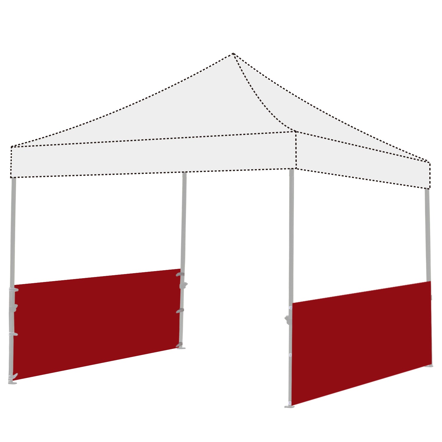 half tent canopy ABCCANOPY Two Half Walls For Pop Up Party Tent Canopy Beige