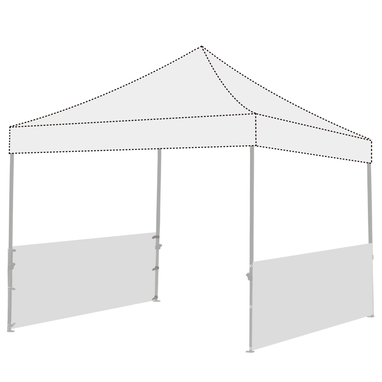 Two Half Walls For Pop Up Party Tent Canopy