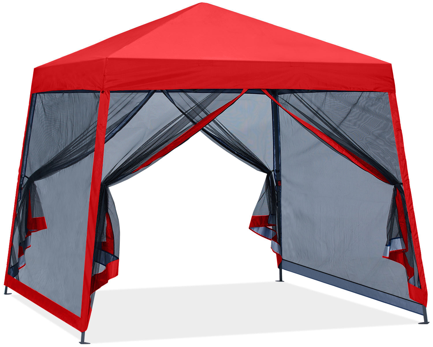 Outdoor Slant 10x10/12x12 Canopy Tent (Mesh Wall)