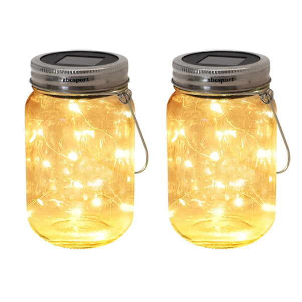abcsport Outdoor Hanging Lights with 10 LED Waterproof Solar Lanterns