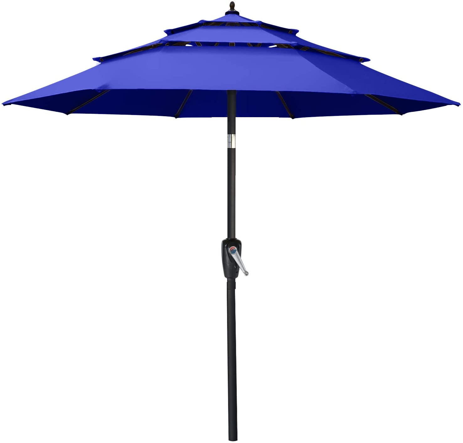 3 Tiers Patio Umbrella Outdoor Table Umbrella Blue / 11FT 3 Tiers Patio Umbrella Outdoor Table Umbrella Blue / 11FT