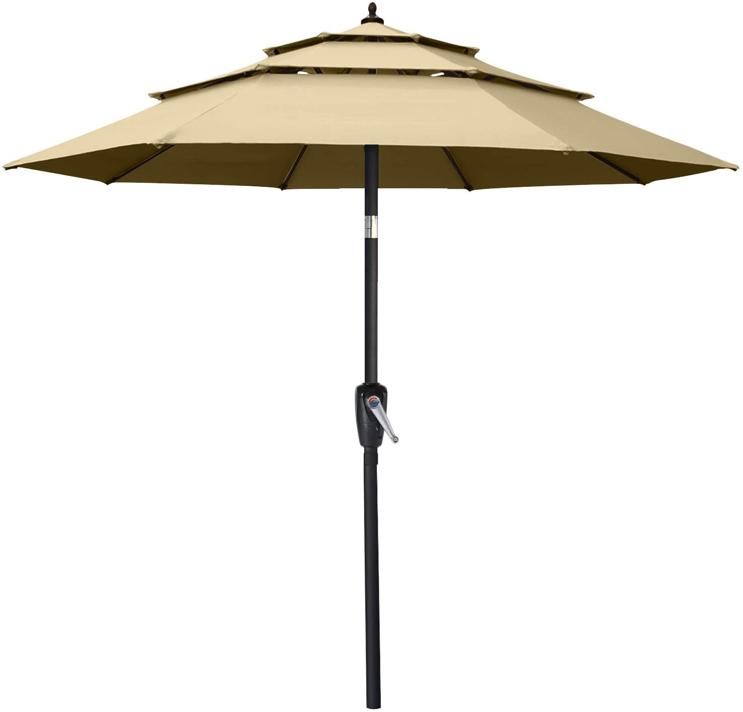 ABCCANOPY Patio Umbrellas 3-Tiers 11FT (Khaki) ABCCANOPY Patio Umbrellas 3-Tiers 11FT (Khaki)