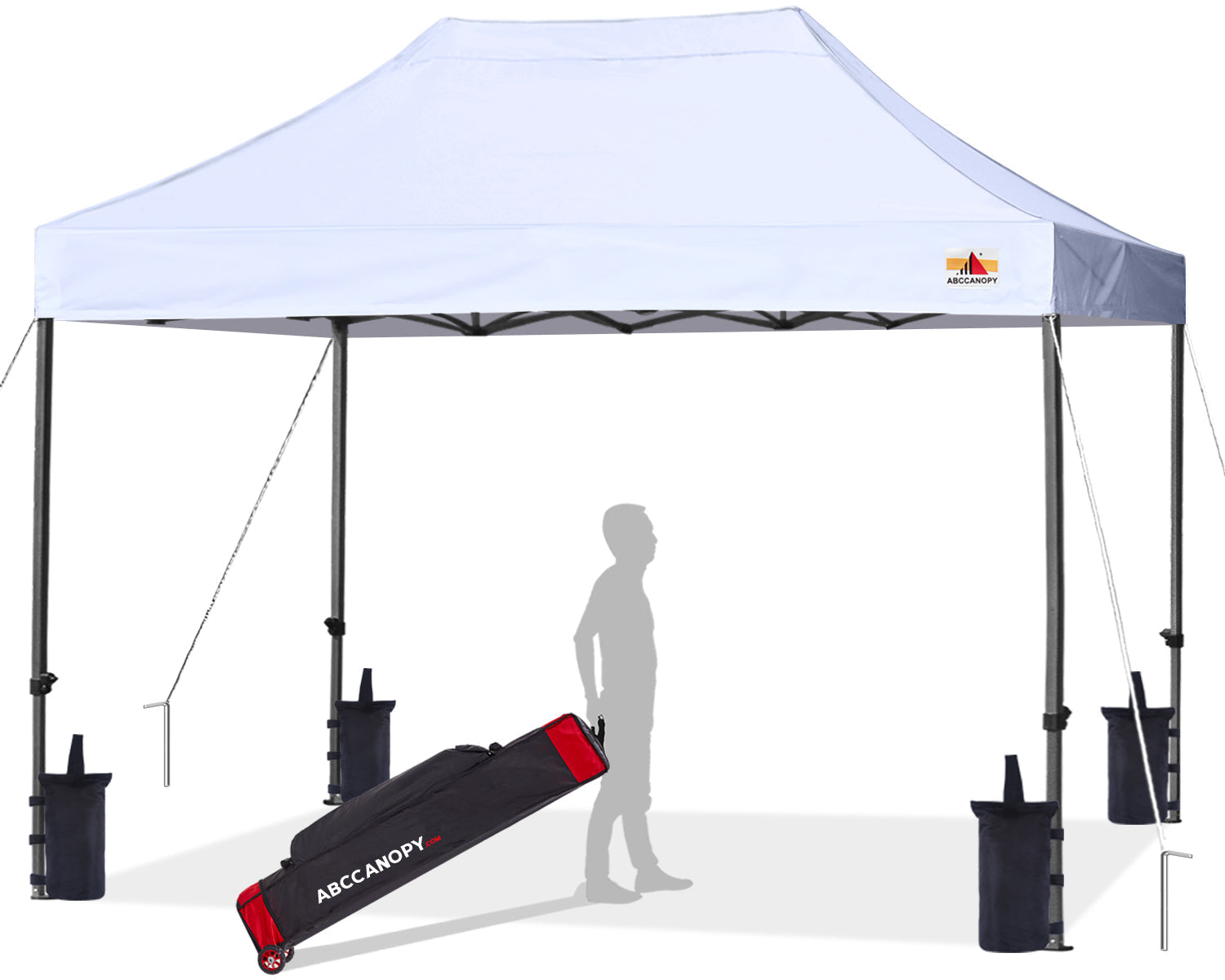 ABCCANOPY S1 Commercial Durable Easy Pop Up Canopy Tent - 8x8