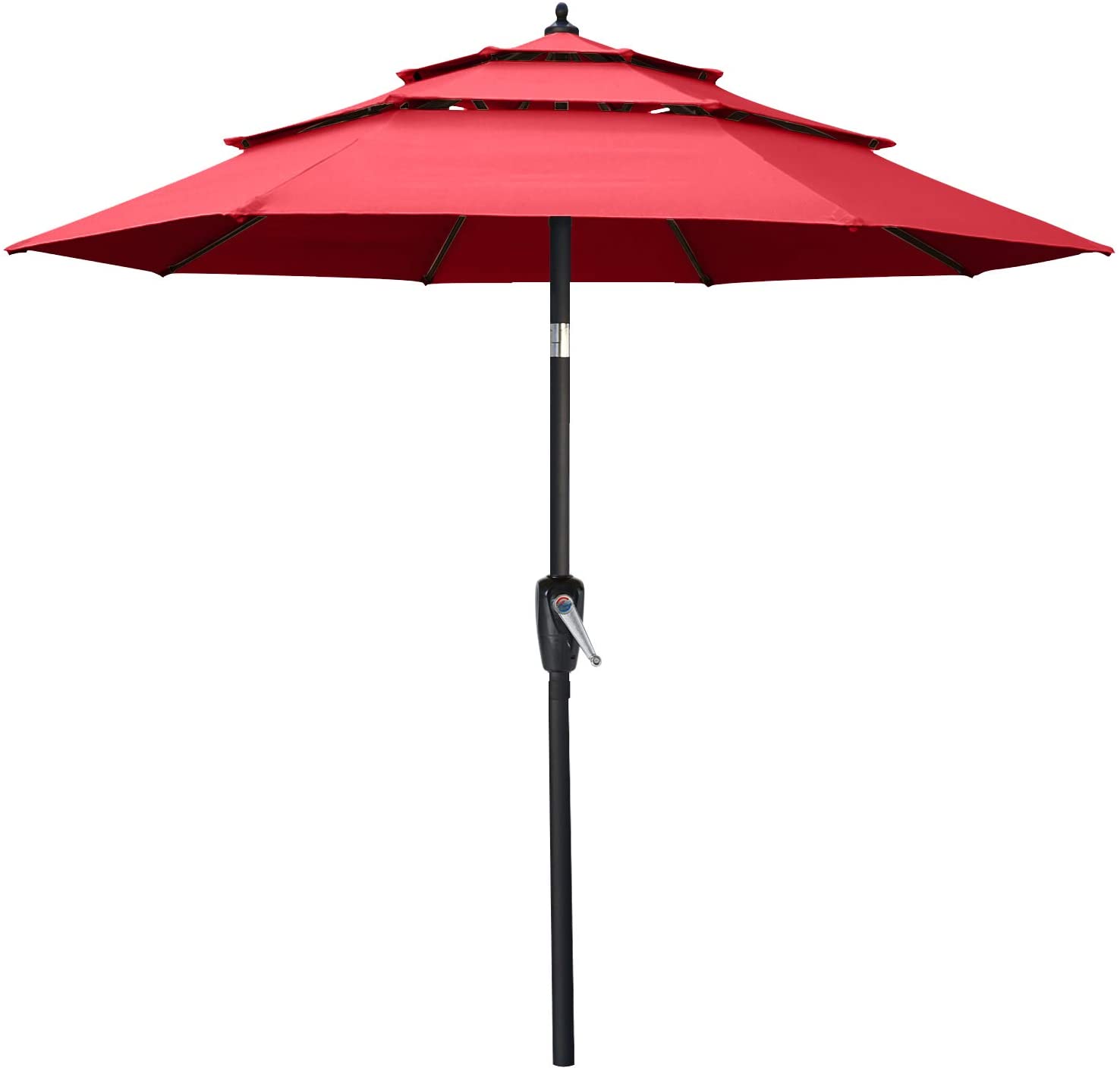 3 Tiers Patio Umbrella Outdoor Table Umbrella Blue / 11FT 3 Tiers Patio Umbrella Outdoor Table Umbrella Blue / 11FT