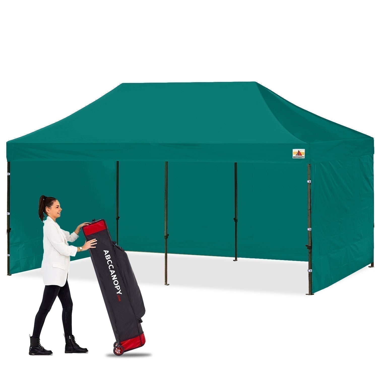 ABCCANOPY S1 Nova Base™-Lite Commercial Pop Up Canopy Tent with Sidewalls 4-Pack