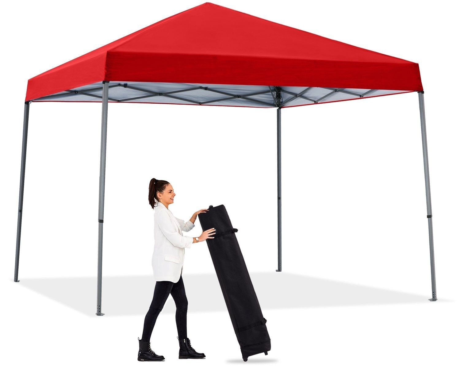 pop up standing tent ABCCANOPY Stable Pop up Outdoor Canopy Tent, Gray
